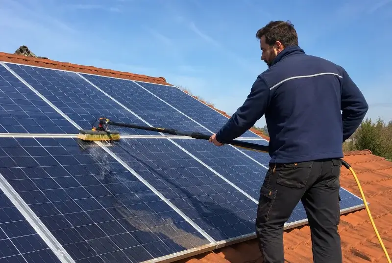 Nettoyage et entretien de panneaux solaires à Neuvicq